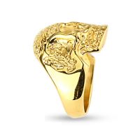 64 (20.4) Goldener Totenkopf Ring verziert massiv aus Edelstahl Männer Skull 60 62 64 67 70 72