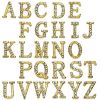 D - Anh&auml;nger Buchstaben Gold Messing Unisex