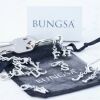 J - Anhänger Buchstaben Silber aus Messing Unisex