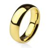 Ring klassisch Gold aus Edelstahl Unisex