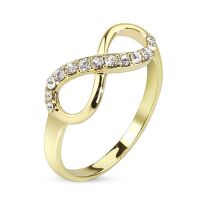 57 (18.1) Infinity Ring gold Unendlichkeits Symbol schmal