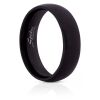 70 (22.3) Ring klassisch glänzend Schwarz aus Edelstahl Unisex