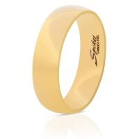 57 (18.1) Ring klassisch Gold aus Edelstahl Unisex