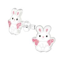 Ohrstecker Hase mit Flügeln aus .925 Silber Kinder