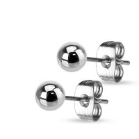 Ohrstecker Kugel 3mm Silber aus Edelstahl Unisex