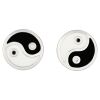 Ohrstecker Yin & Yang Silber aus Edelstahl Unisex