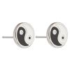 Ohrstecker Yin & Yang Silber aus Edelstahl Unisex