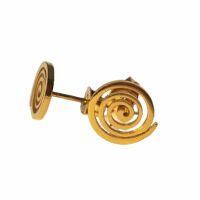 Ohrstecker Spirale gold aus Edelstahl Damen