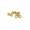 Ohrstecker Infinity gold aus Edelstahl Damen