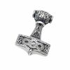 Anhänger Thors Hammer massiv Silber aus Edelstahl Unisex