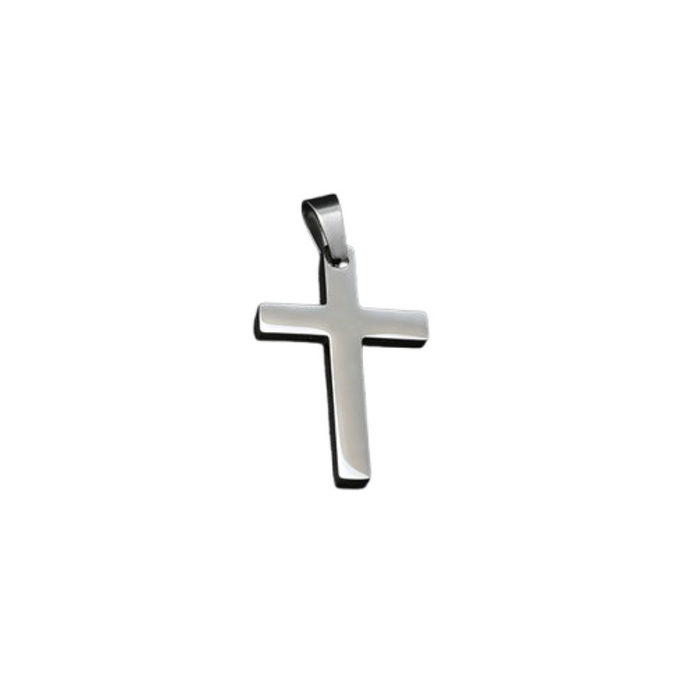 Anhänger Kreuz klein aus Edelstahl Unisex