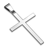 Anhänger Kreuz Silber aus Edelstahl Unisex