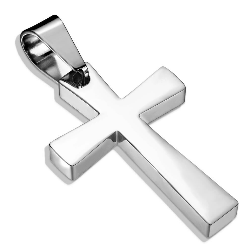 Anhänger Kreuz Silber aus Edelstahl Unisex