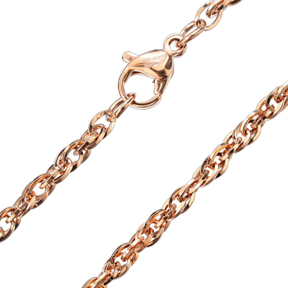 Kette Rosegold aus Edelstahl Unisex, 15,99 € | Ketten ohne Anhänger