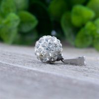 Klarer Kristall - Kette Ferido Kristallkugel Silber aus Edelstahl Unisex