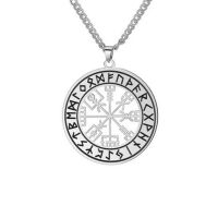 Limettengelber Kristall - Kette Ferido Kristallkugel Silber aus Edelstahl Unisex