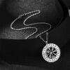 Limettengelber Kristall - Kette Ferido Kristallkugel Silber aus Edelstahl Unisex