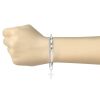 Doppelarmband Kreuz Silber aus Edelstahl Damen