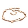 Bettelarmband Herzen rosegold aus Edelstahl Damen