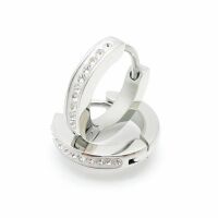 Creolen oval aus Edelstahl Damen