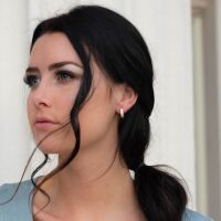 Creolen schmal mit Kristallen Edelstahl Damen