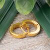 Gold - Creolen schmal aus Edelstahl Damen