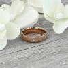 Ring sandoptik Rosegold aus Edelstahl Unisex