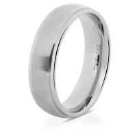 54 (17.2) Ring mit zwei Außenringen Silber aus Edelstahl Unisex