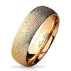 49 (15.6) Rosegoldener sand-gestrahlter Ring aus Edelstahl Frauen & Männer 49-70