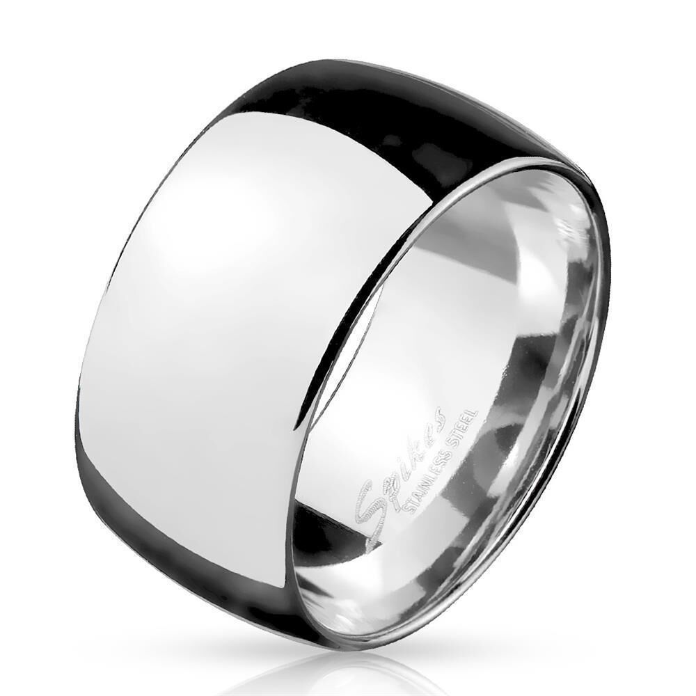 60 (19.1) BREITER aus Edelstahlring silber 10mm Herren 60-72