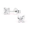 Ohrstecker Schmetterling mit LA CRYSTALE Kristallen 925 Silber Damen
