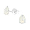 Ohrstecker Tränenform mit LA CRYSTALE™ Kristallen 925 Silber Damen