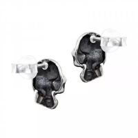 Ohrstecker Totenkopf Skull aus 925 Silber Herren