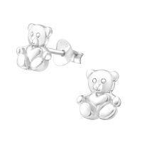 Ohrstecker Teddybär aus 925 Silber Damen