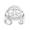 Ohrklemme Peace aus 925 Silber Damen