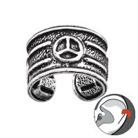 Ohrklemme Peace aus 925 Silber Damen