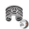 Ohrklemme Peace aus 925 Silber Damen