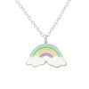 Kette Regenbogen aus 925 Silber Kinder