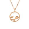 Kette Rose rosegold aus 925 Silber Damen