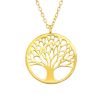 Kette mit Lebensbaum gold aus 925 Silber Unisex