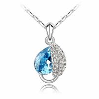 Kette Blue Sparkle Silber aus Messing Damen