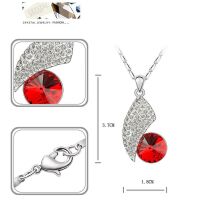 Kette Red Drop Silber aus Messing Damen