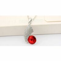 Kette Red Drop Silber aus Messing Damen