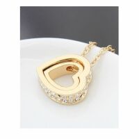 Kette goldenes Herz Gold aus Messing Damen