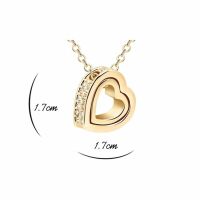 Kette goldenes Herz Gold aus Messing Damen