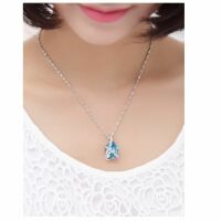 Kette Tropfen Silber aus Messing Damen