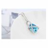 Kette Tropfen Silber aus Messing Damen