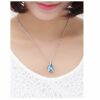 Kette Tropfen Silber aus Messing Damen