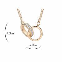 Kette Rings Silber aus Messing Damen