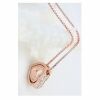 Kette Herz offen Rosegold aus Messing Damen